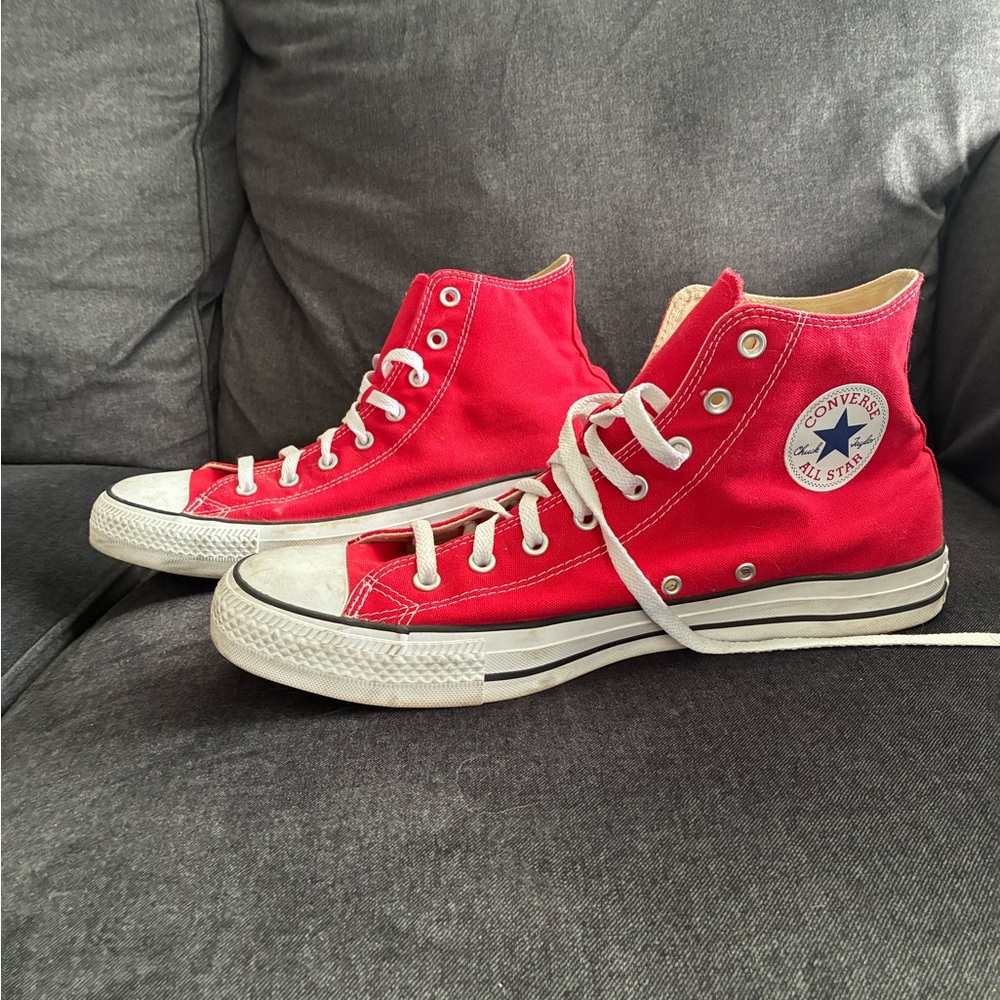 Converse All Star Red Canvas High Tops